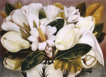 Blumen der modernen Dekorationskunst Werke - Magnolias Frida Kahlo